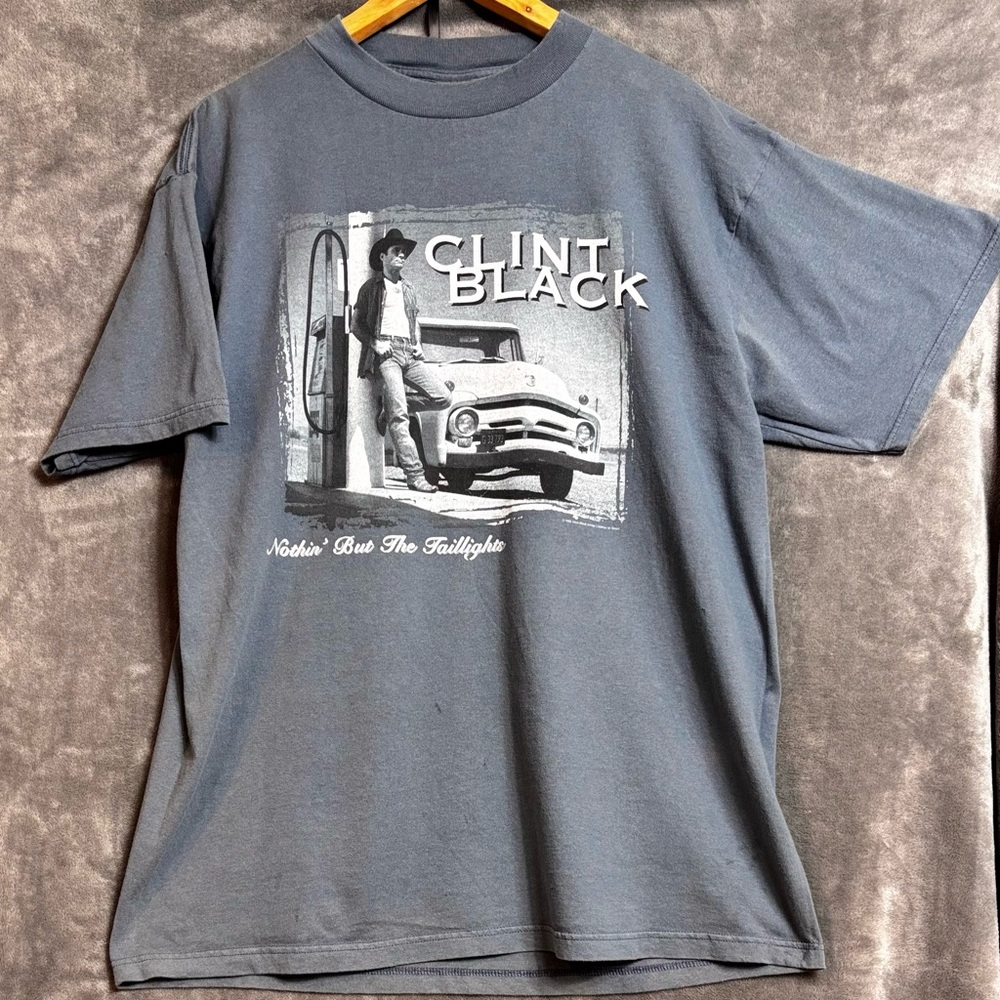 Tultex Clint Black Graphic T-Shirt - Gray